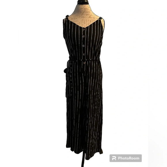 Xhilaration striped jumpsuit - Picture 1 of 12